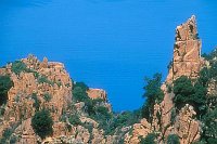 Calanche  Felsen Bischoff