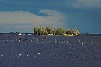 Insel Wilhelmstein Regenwolken