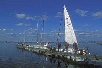 Steinhude Steg mit Booten