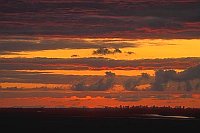 Abendrot ueber Bodden