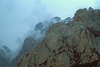 Alta Rocca Gebirge Nebel