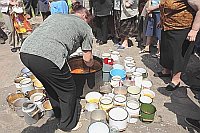 Kirchenfest Suppenverteilung