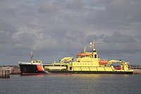 Schiff Kustwacht Hafen Helgola