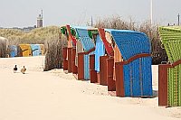 Helgoland Duene Strandkoerbe