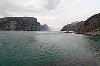 Lysefjord Regenwolken