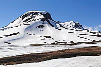 Norwegen verschneite Fjellberg