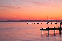 Steinhuder Meer Stege im Abend