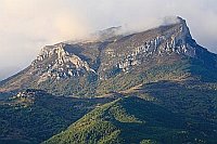 Berg bei Escalona Abendlicht