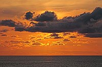 Abendhimmel dramatische Wolken