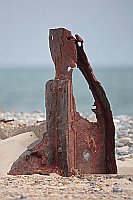 Skulptur Schrott Frau