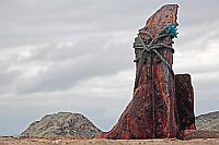 Skulptur Schrott Plastik Stric