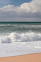 Atlantik Himmel Wolken Wellen