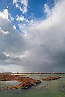 Algarve Wolken ueber Rio Formo