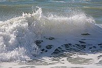 Atlantik grosse Welle mit Gis