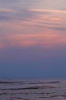 Nordseewatt nach Sonnenunterga