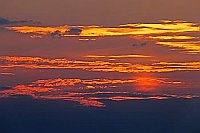 Abendhimmel rote Sonne