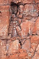 Helgoland Relief Mann im Fels