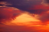 Abendhimmel Wolkenoeffnung