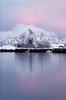 Fischerhafen winterliche Abend