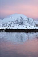 Svolvear Berg im Abendlicht