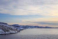 Kueste Abendlicht nahe Rohrvik