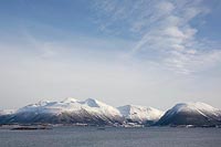 Schneeberge im Romsdalfjord