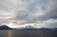 Sonnenaufgang bei Finnsnes