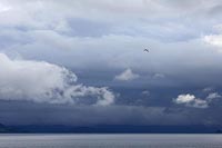 Regenwolken im Romsdalfjord