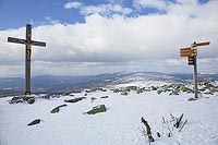 Lusen Gipfel im Winter