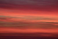 Abendrot kraeftig Helgoland